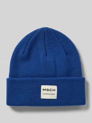 Czapka beanie z mieszanki wełny model ‘Mojo’ MSCH Copenhagen Królewski niebieski