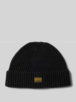 Czapka beanie z mieszanki wiskozy z naszywką z logo G-Star Raw