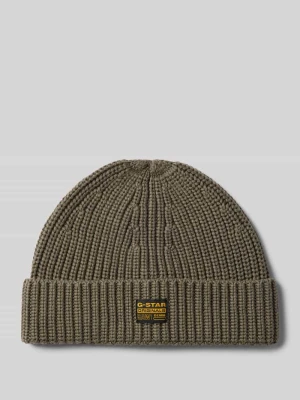 Czapka beanie z mieszanki wiskozy z naszywką z logo G-Star Raw