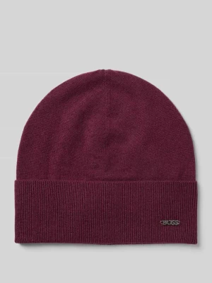 Czapka beanie z mieszanki żywej wełny i kaszmiru model ‘LARI’ Boss