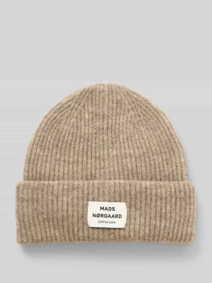 Czapka beanie z mieszanki żywej wełny model ‘Tosca Anju’ MADS NØRGAARD