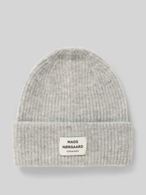 Czapka beanie z mieszanki żywej wełny model ‘Tosca Anju’ MADS NØRGAARD