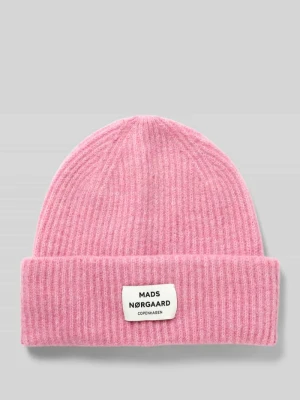 Czapka beanie z mieszanki żywej wełny model ‘Tosca Anju’ MADS NØRGAARD
