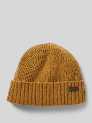 Czapka beanie z naszywką z logo Barbour