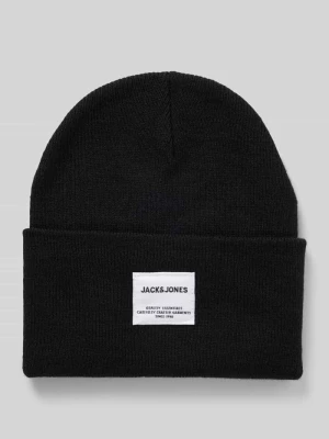 Czapka beanie z naszywką z logo jack & jones