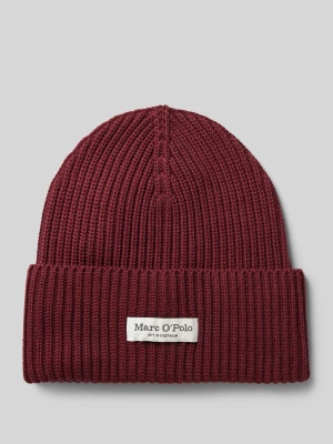 Czapka beanie z naszywką z logo Marc O'Polo