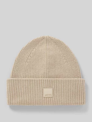 Czapka beanie z naszywką z logo Marc O'Polo DENIM