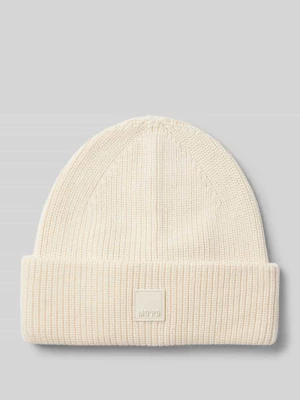 Czapka beanie z naszywką z logo Marc O'Polo DENIM