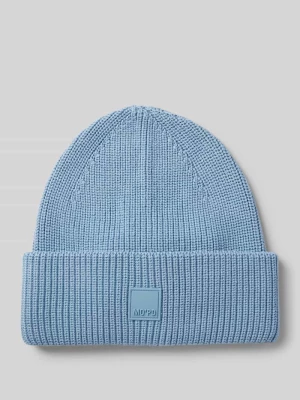 Czapka beanie z naszywką z logo Marc O'Polo DENIM