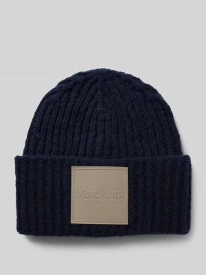 Czapka beanie z naszywką z logo model ‘BASTIA’ MaxMara Leisure