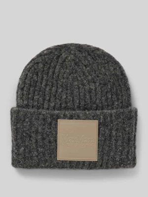 Czapka beanie z naszywką z logo model ‘BASTIA’ MaxMara Leisure