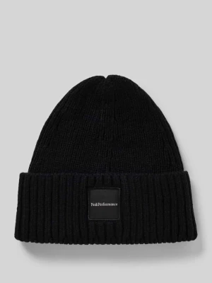 Czapka beanie z naszywką z logo model ‘Cornice’ Peak Performance