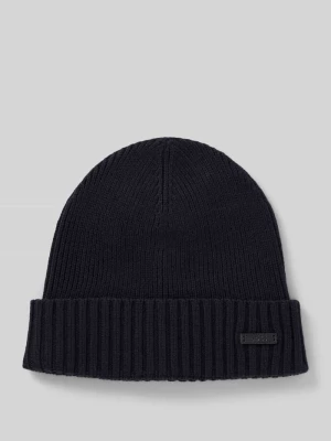 Czapka beanie z naszywką z logo model ‘Fati’ Boss