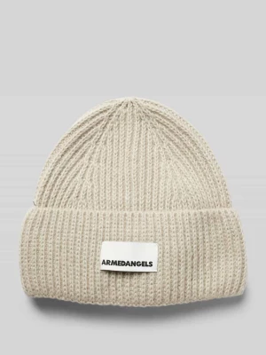 Czapka beanie z naszywką z logo model ‘Kayaas’ ARMEDANGELS