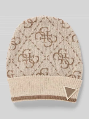 Czapka beanie z naszywką z logo model ‘MARZIA’ Guess Activewear