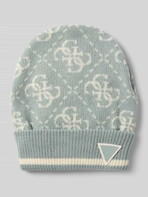 Czapka beanie z naszywką z logo model ‘MARZIA’ Guess Activewear
