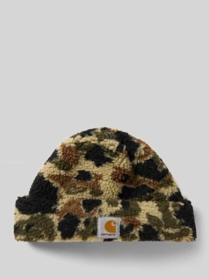 Zdjęcie produktu Czapka beanie z naszywką z logo model ‘Prentis’ Carhartt WIP Khaki