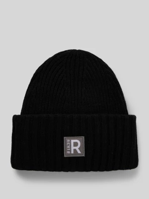 Czapka beanie z naszywką z logo Roeckl