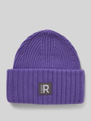 Czapka beanie z naszywką z logo Roeckl