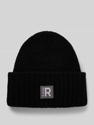 Czapka beanie z naszywką z logo Roeckl