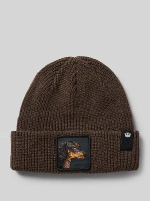 Czapka beanie z naszywką z motywem model ‘THE SHADOW BEANIE’ GOORIN BROS.