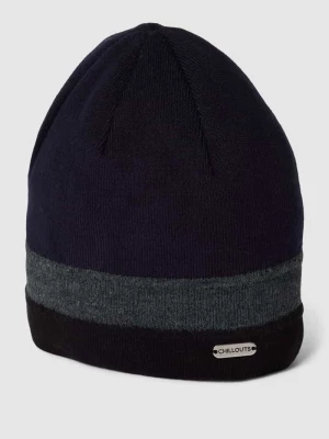 Czapka beanie z paskami w kontrastowym kolorze model ‘Johnny Hat’ Chillouts