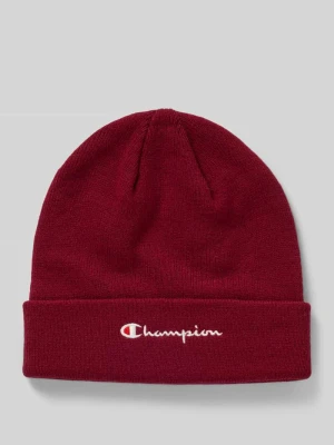 Czapka beanie z szerokim brzegiem i wyhaftowanym logo Champion