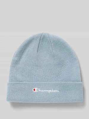 Czapka beanie z szerokim brzegiem i wyhaftowanym logo Champion