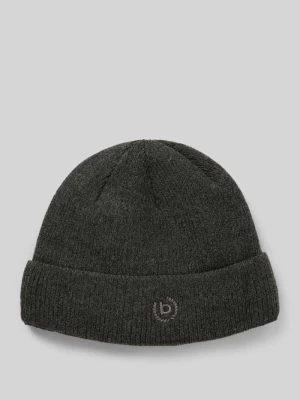 Czapka beanie z wyhaftowanym logo Bugatti