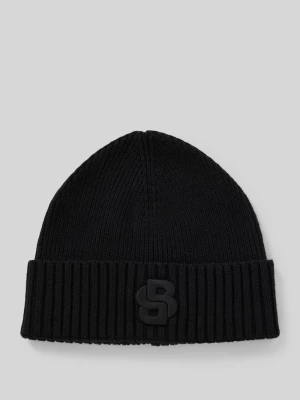 Czapka beanie z wyhaftowanym logo model ‘Edo’ Boss