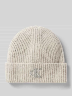 Czapka beanie z wyhaftowanym logo model ‘THICK’ Calvin Klein Jeans