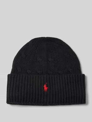 Czapka beanie z wyhaftowanym logo Polo Ralph Lauren Teens