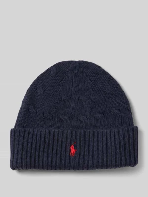 Czapka beanie z wyhaftowanym logo Polo Ralph Lauren Teens