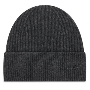 Czapka Calvin Klein Ck Metal Wool Beanie LV04D8032G Szary