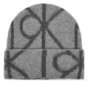 Czapka Calvin Klein Emblem Aop Brushed LV04D8071G Szary