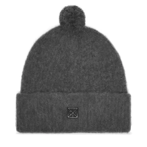 Czapka Calvin Klein Emblem Brushed LV04D8067G Szary