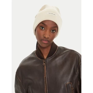 Czapka Calvin Klein Inst Patch Beanie K60K612322 Beżowy