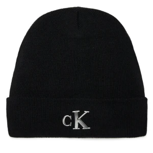 Zdjęcie produktu Czapka Calvin Klein Jeans Minimal Monogram Beanie K60K611542 Czarny