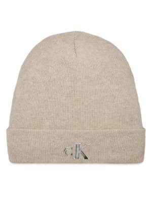 Czapka Calvin Klein Jeans Minimal Monogram Beanie K60K611542 Szary
