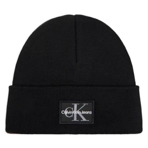 Czapka Calvin Klein Jeans Mono Logo Patch Beanie K50K512148 Czarny