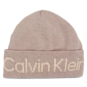 Czapka Calvin Klein Logo Reverso Tonal Beanie K60K611151 Doeskin PBP