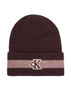 Czapka Calvin Klein LV04F8100G Bordowy