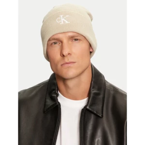 Czapka Calvin Klein Monogram Embro Beanie K50K512145 Beżowy