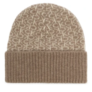 Czapka Calvin Klein Monogram Fold K60K612595 Beżowy