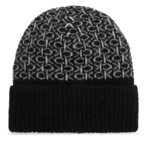 Czapka Calvin Klein Monogram Fold K60K612595 Czarny