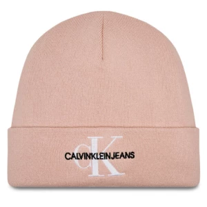 Czapka Calvin Klein Monologo Embro Beanie K60K611254 Różowy