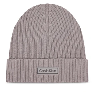 Czapka Calvin Klein Patch Chunky LV04D8053G Szary