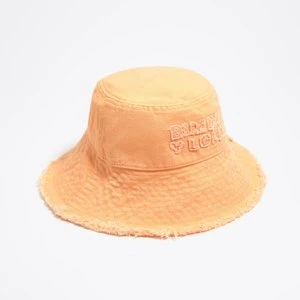 Czapka canvas efekt sprania pomarańczowa BIMBA Y LOLA