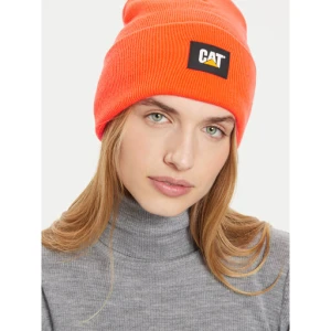 Czapka CAT Footwear Label Cuff 1090026 Pomarańczowy