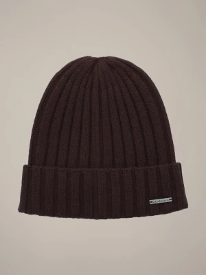 Czapka Ciemnobrązowa Wełniana Sorino Lancerto
